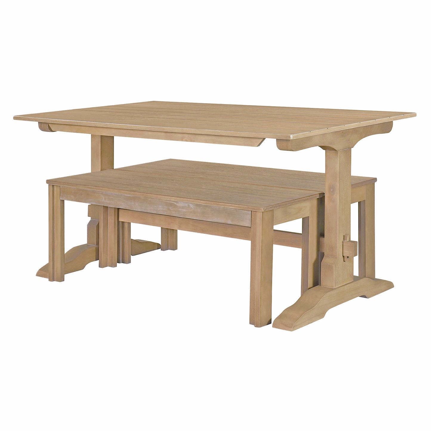 Mission Modern Trestle Dining Set
