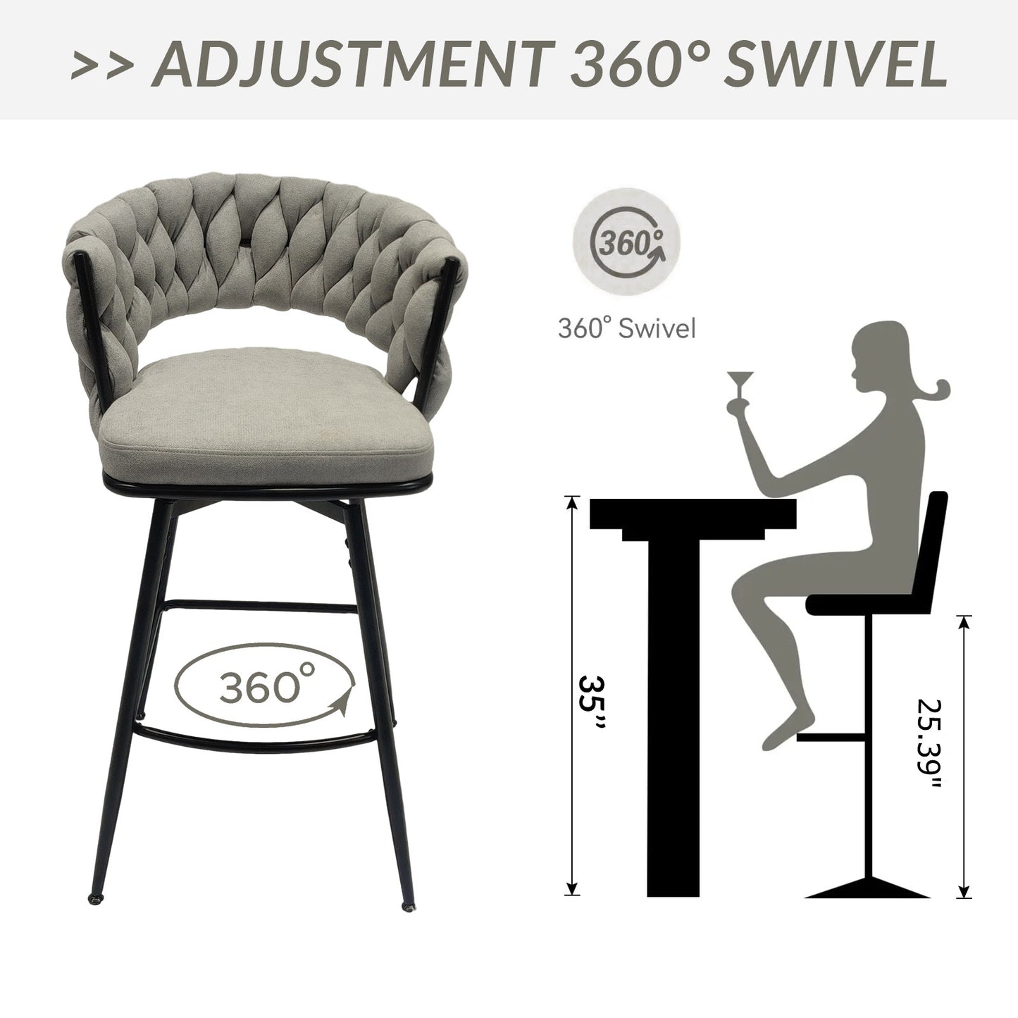 Cleo Contemporary Kitchen Dining Stool