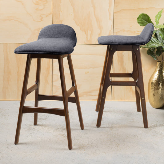 Marites Mid-Century Upholstered stools