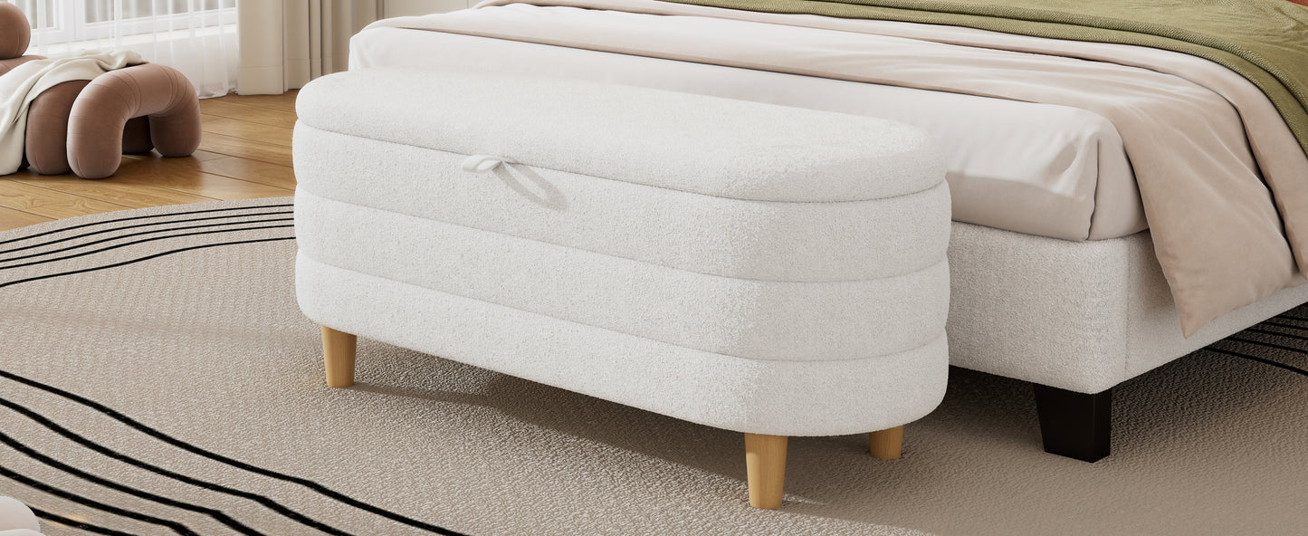 Somerset Contemporary Elegant Storage Ottoman Bench