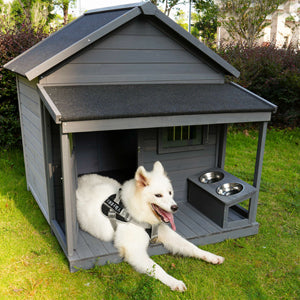 Justo Craftsman Solid Wood Doghouse
