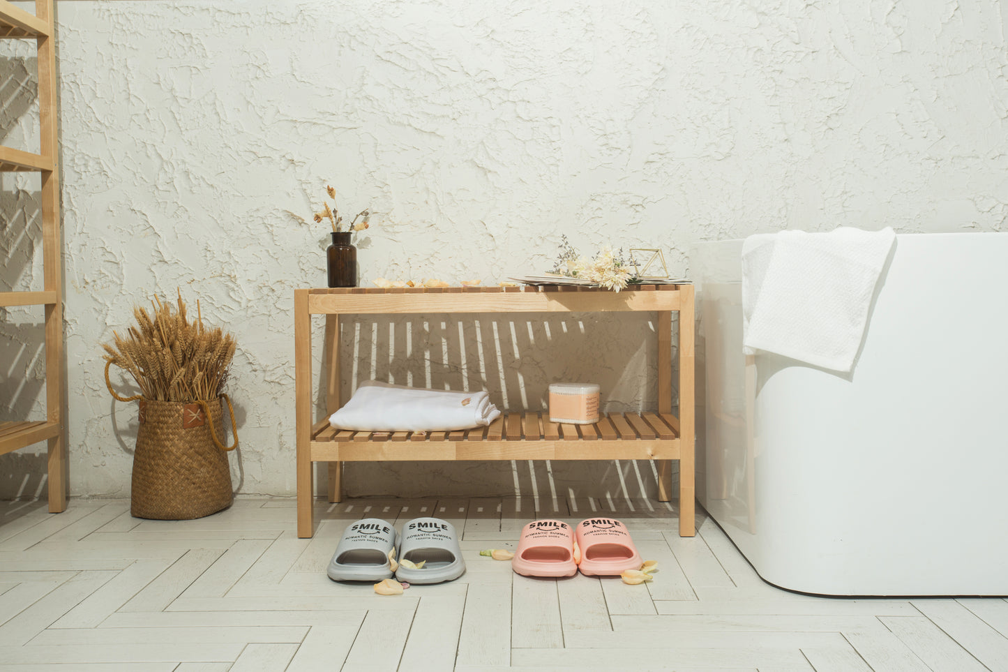 Healdsburg Craftsman Birch 3-Tier Shoe Bench