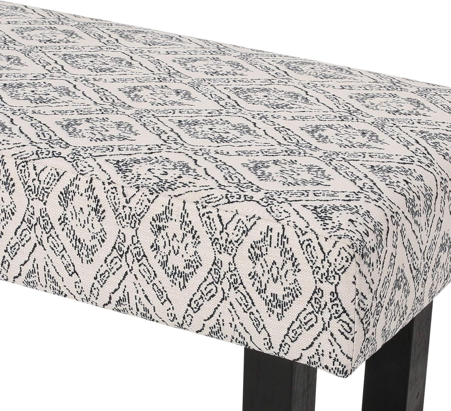 Kingsly Modern Boho Fabric Bench