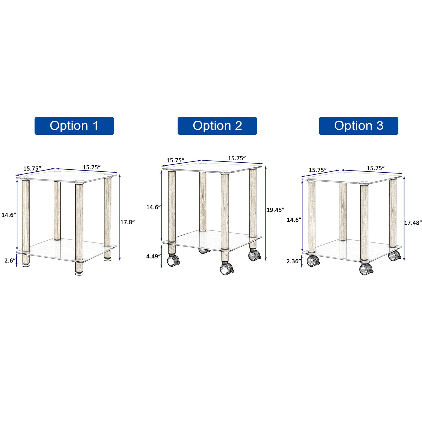 Jiron Modern Oak Side Table