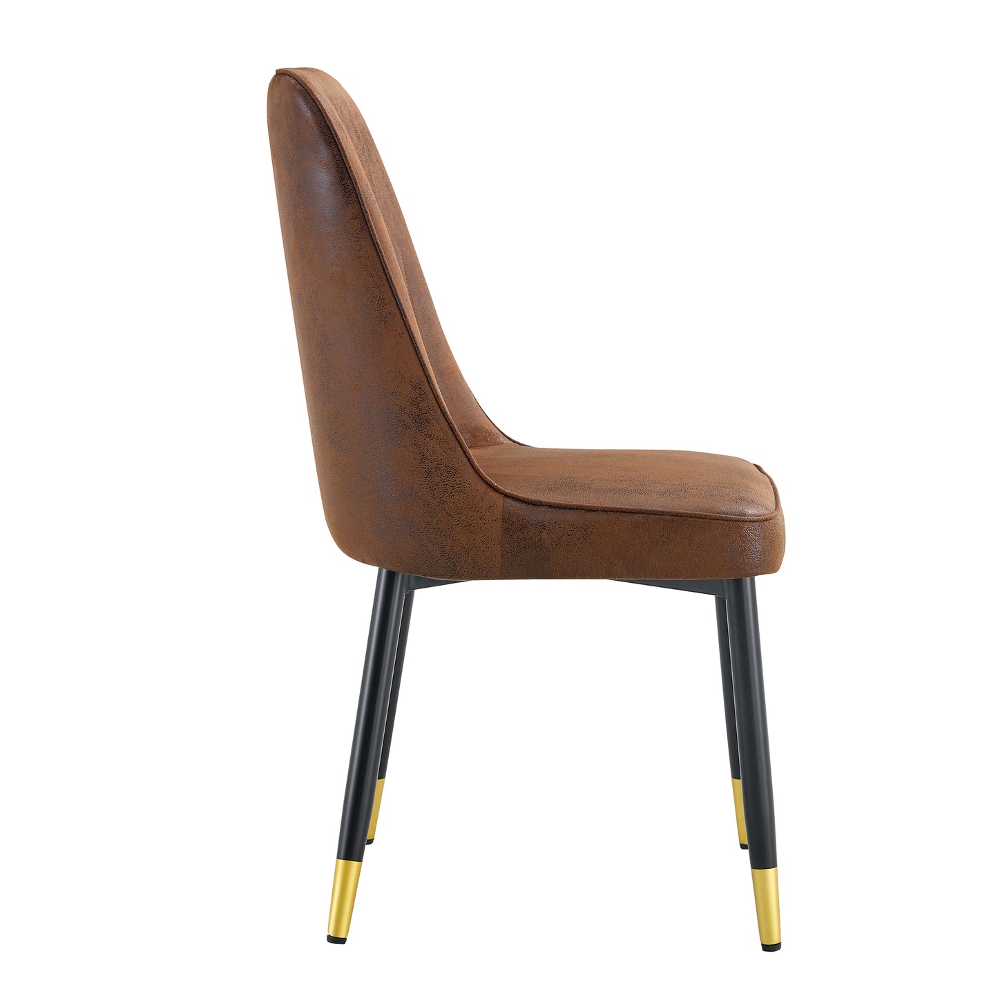 Justo Contemporary Velvet Metal legs Dining Chairs