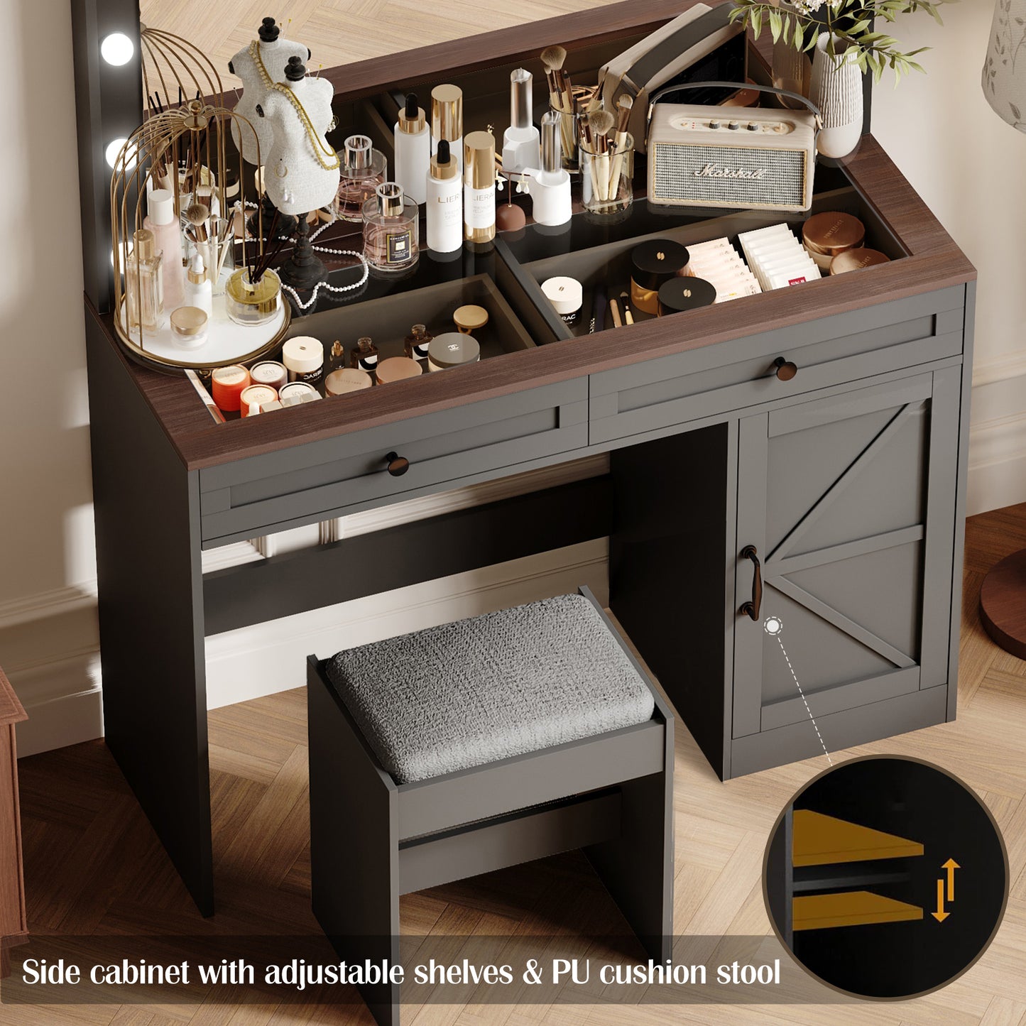 Ghivi Modern Vanity Dressing Desk