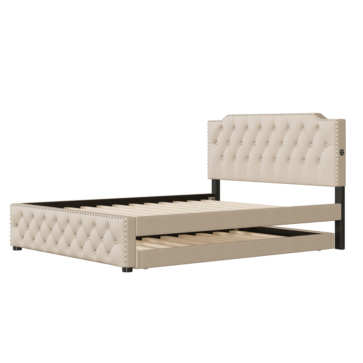 Cleo Contemporary Platform Bed
