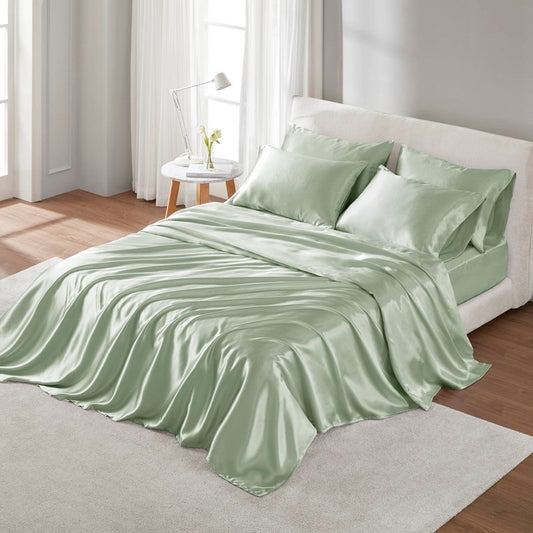 KIngsly Modern Satin Luxury Sheet Set Full