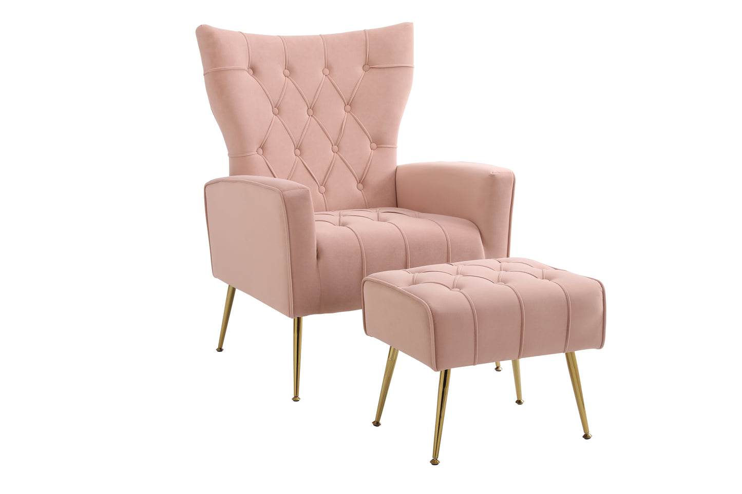 Silverleaf Contemporary Velvet Accent Armchair