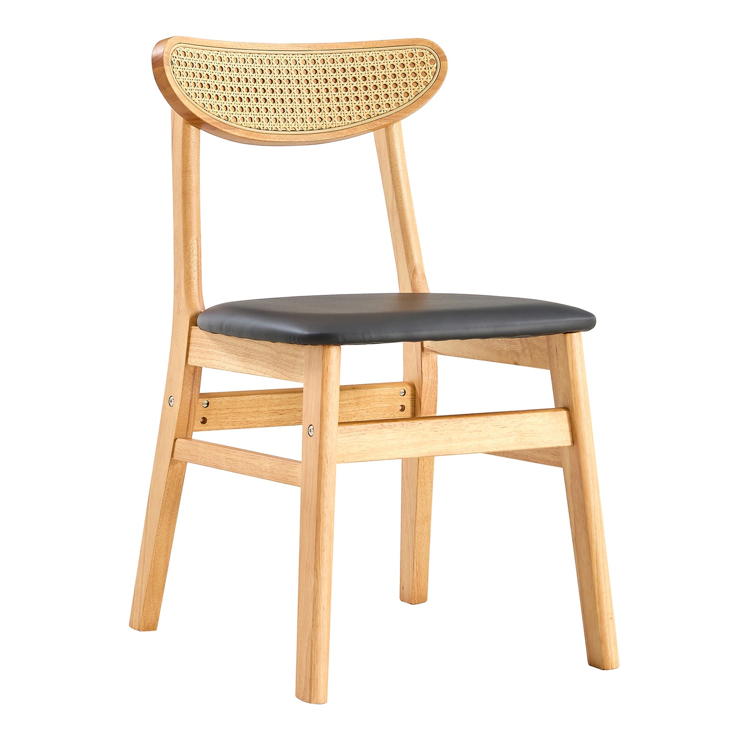 Eda Mid-Century Solid Wood Dining Chair