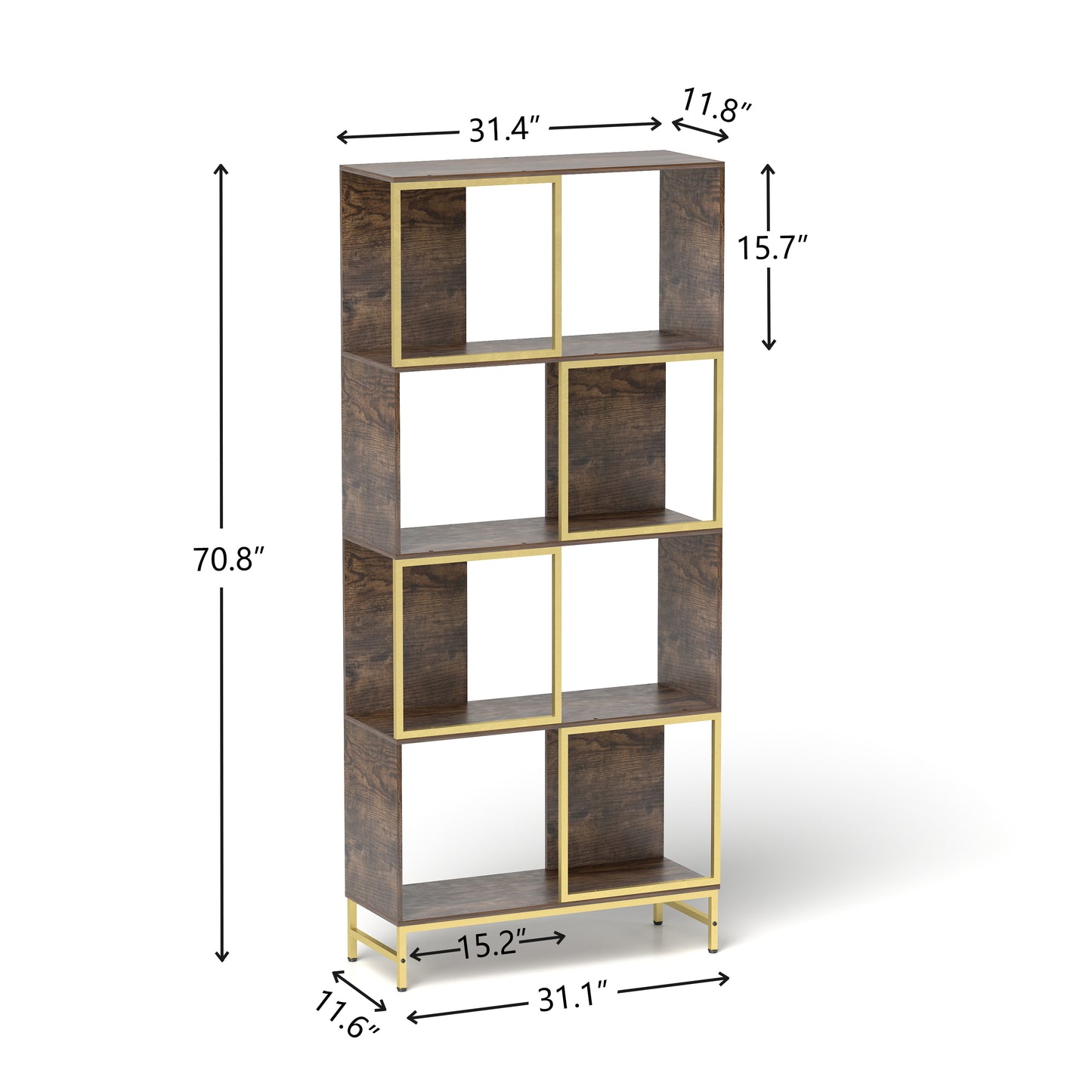Justo Mid-Century Display Shelf
