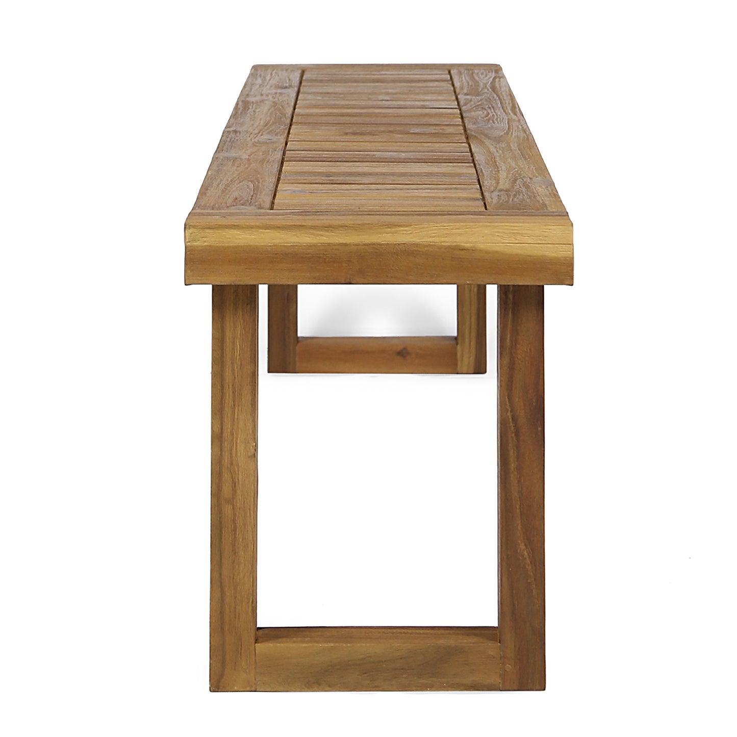 Irvington Craftsman Natural Wood Bench