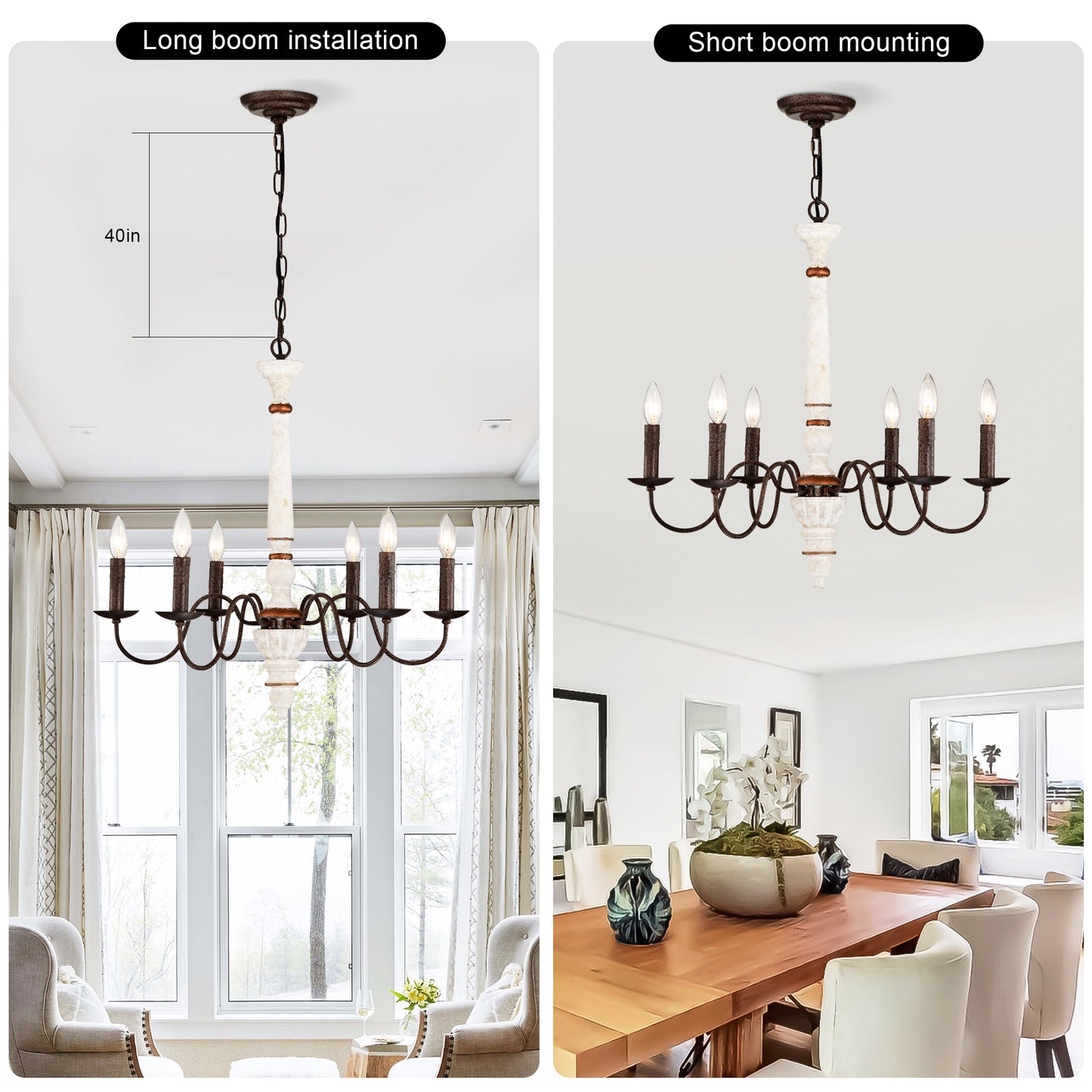 Lula Mid-Century Retro Chandelier Fixture