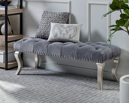 Westport Contemporary Velvet Tufted Bench