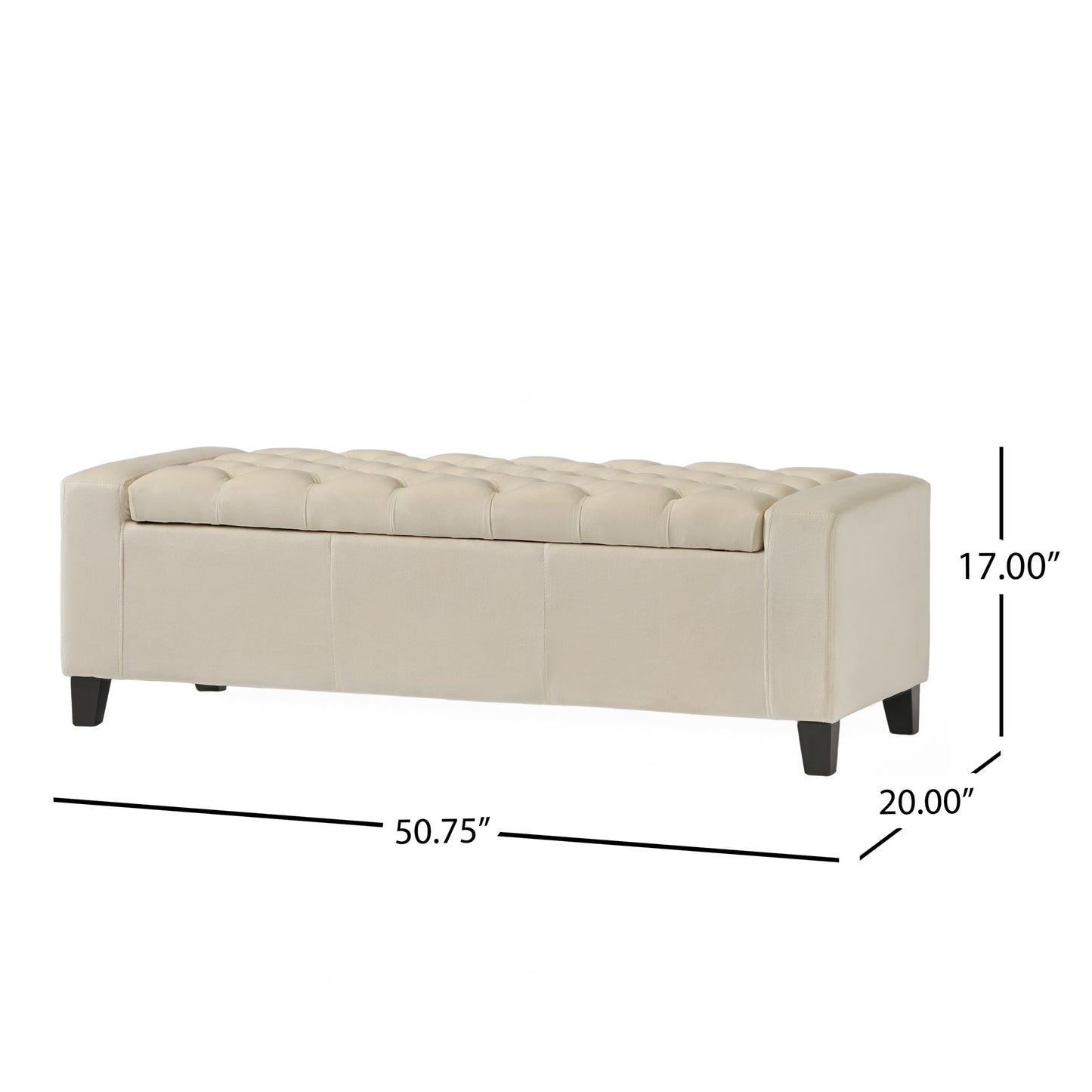 Healdsburg Contemporary Velvet Ottoman