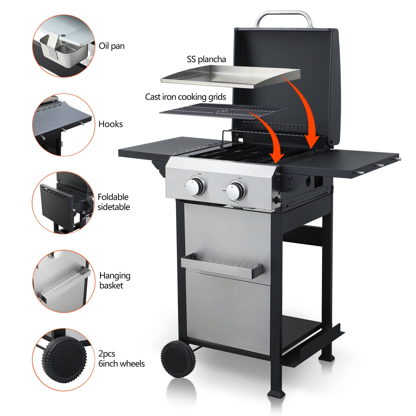 Luz Industrial Propane Gas BBQ Grill