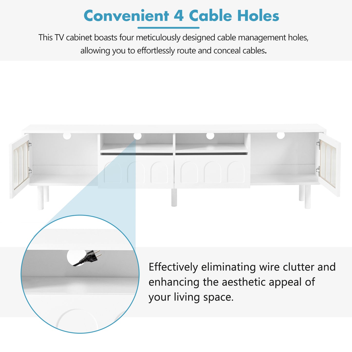 Silverleaf Contemporary ON-TREND LED TV Stand