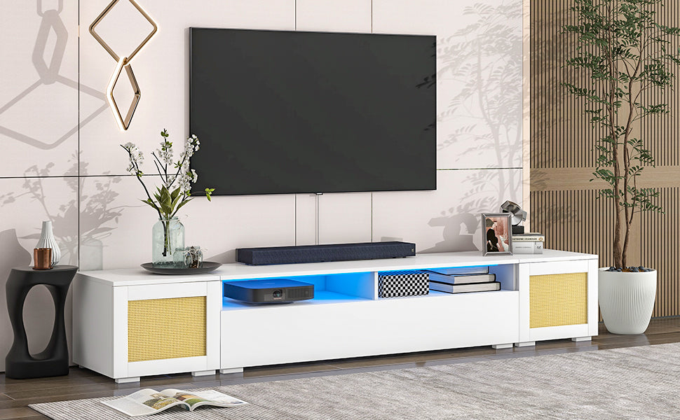 Westport Contemporary ON-TREND Rattan Entertainment Center