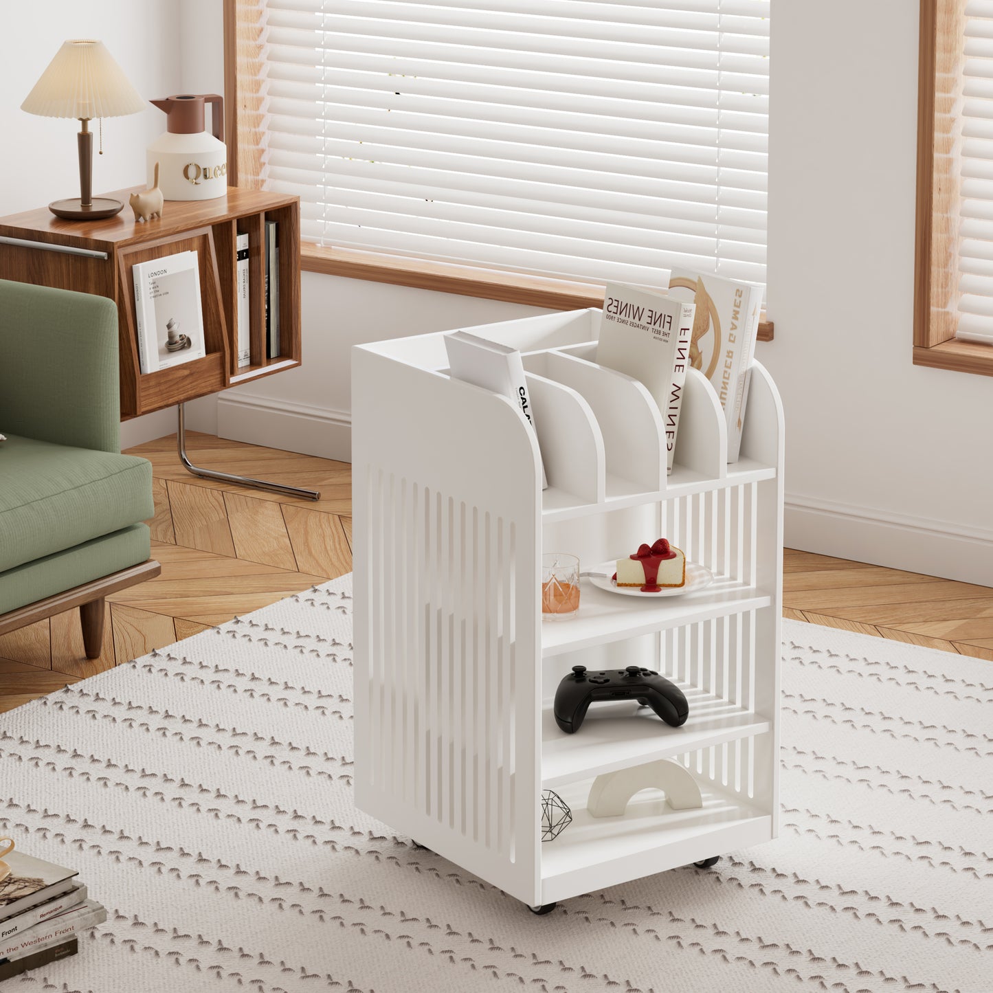Marites Modern Kitchen Cart Spice Rack