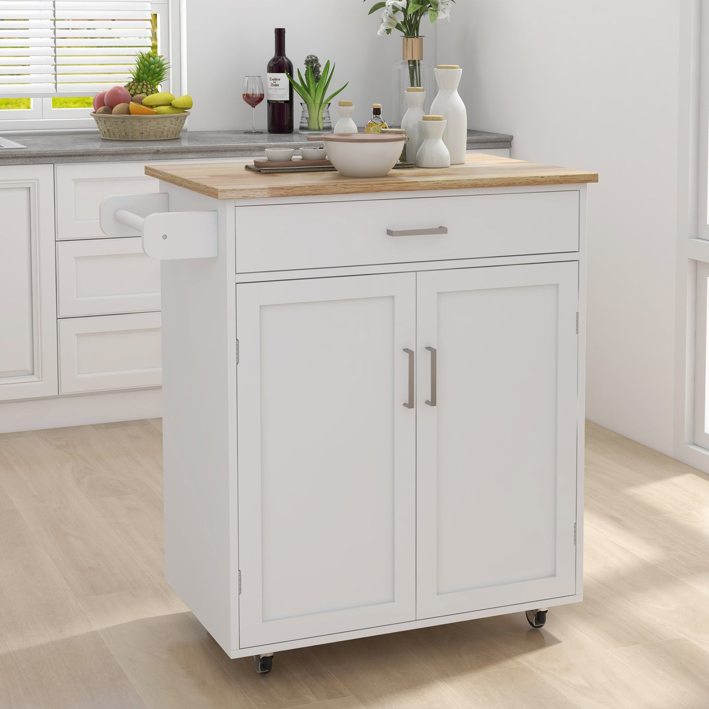 Ghivi Modern Kitchen Dining Trolley Cart