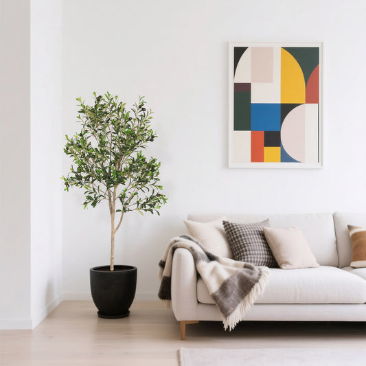 Fitch Contemporary Artificial Olive Tree with Fruits