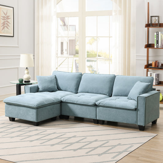 Lula Modern Velvet Convertible Sofa