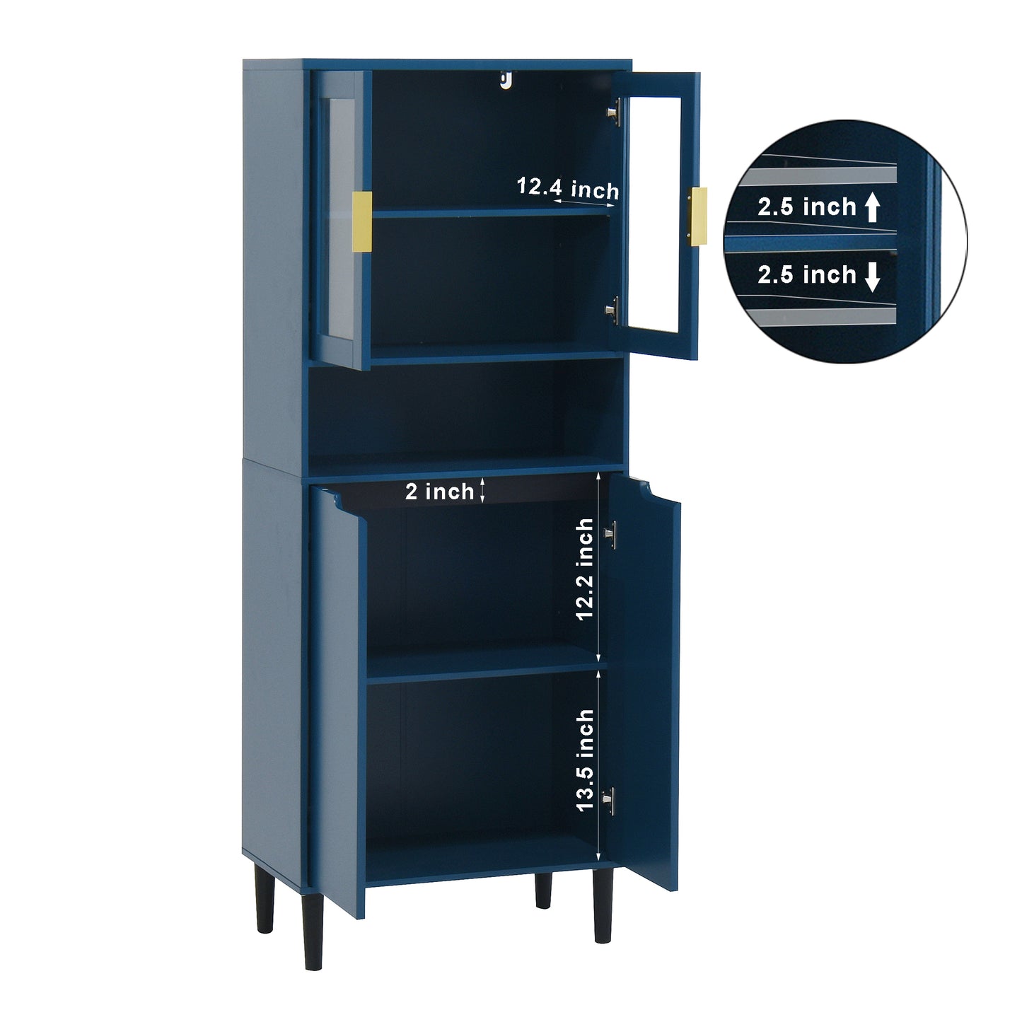Irvington Contemporary Storage Bookcase