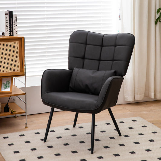 Calista Mid-Century Padded Accent Chair