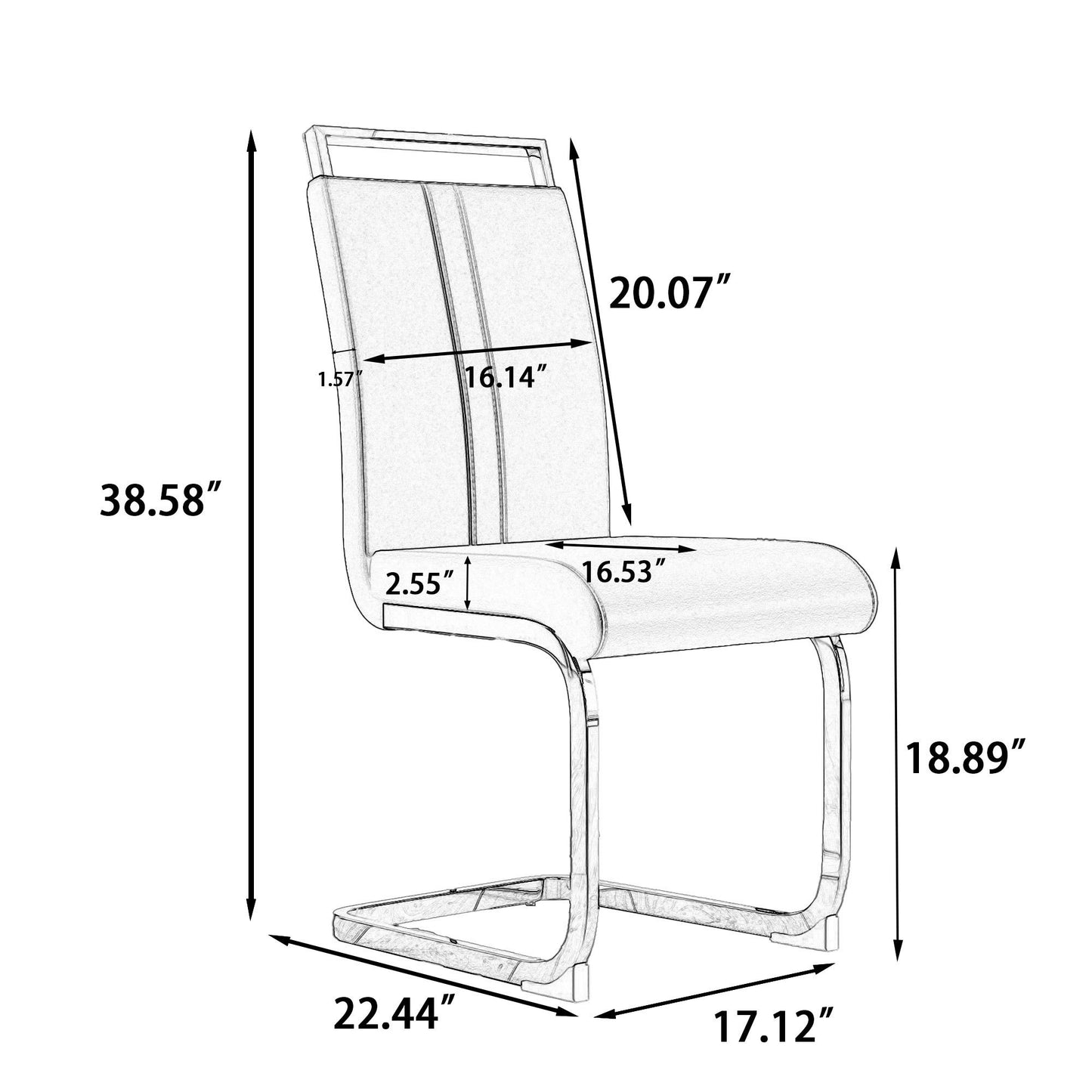 Cleo Modern PU Leather Chairs