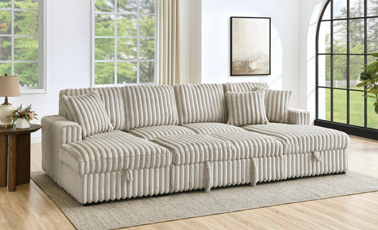 Napa Modern U-Shaped Pull-Out Sofa