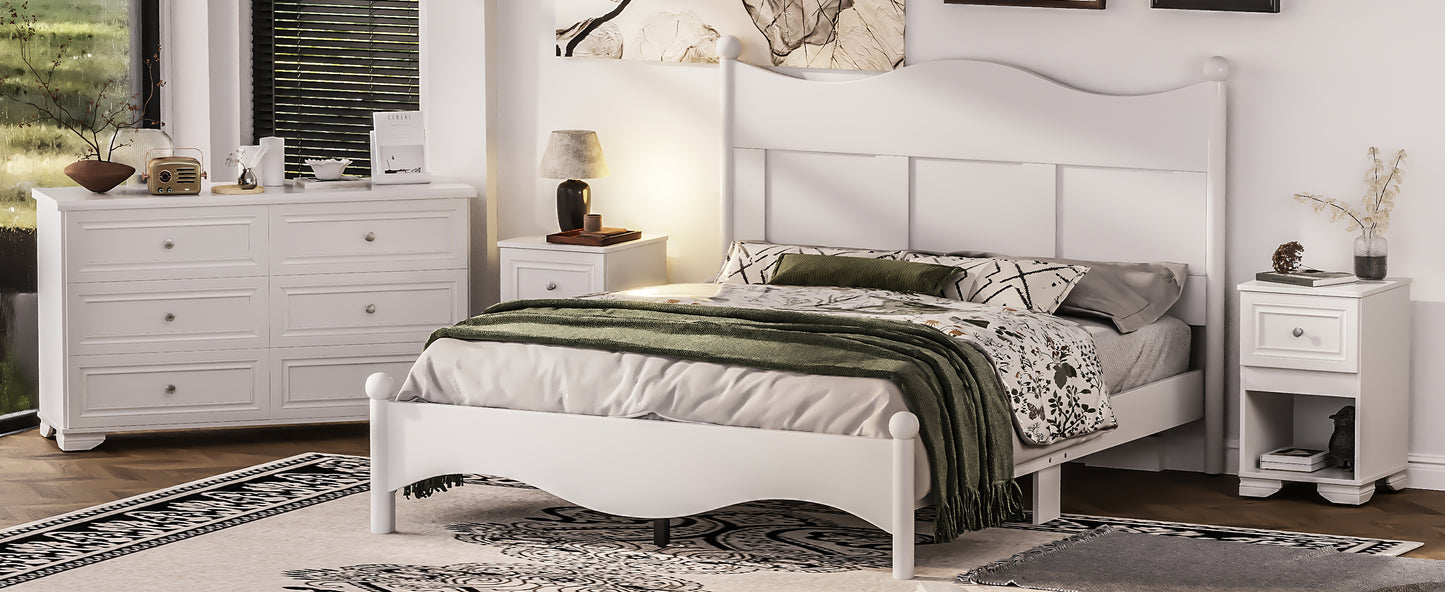 Elmcrest Mid-Century 4-Pieces Elegant Bedroom Sets