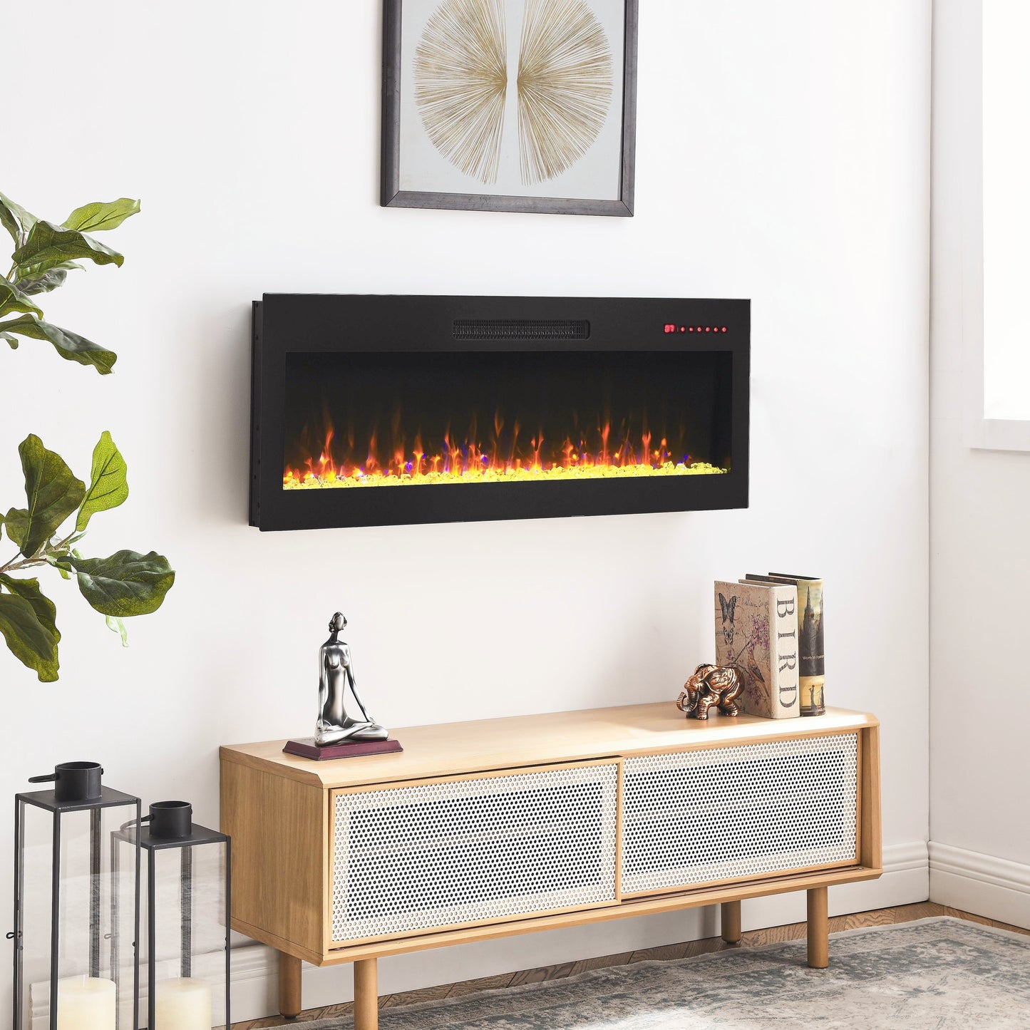 Marites Modern Ultra Thin Wall Fireplace