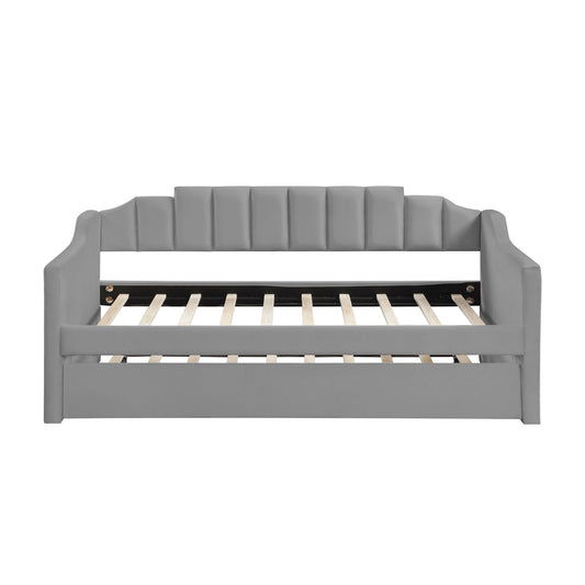 Elmcrest Contemporary Velvet Tufted Sofa Daybed