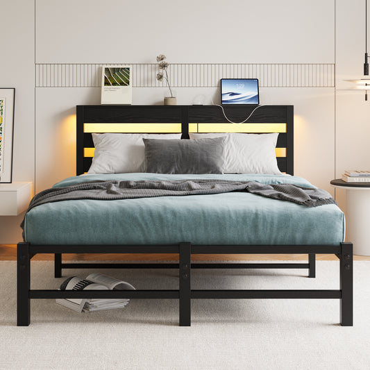 Amity Industrial Metal Storage Bed
