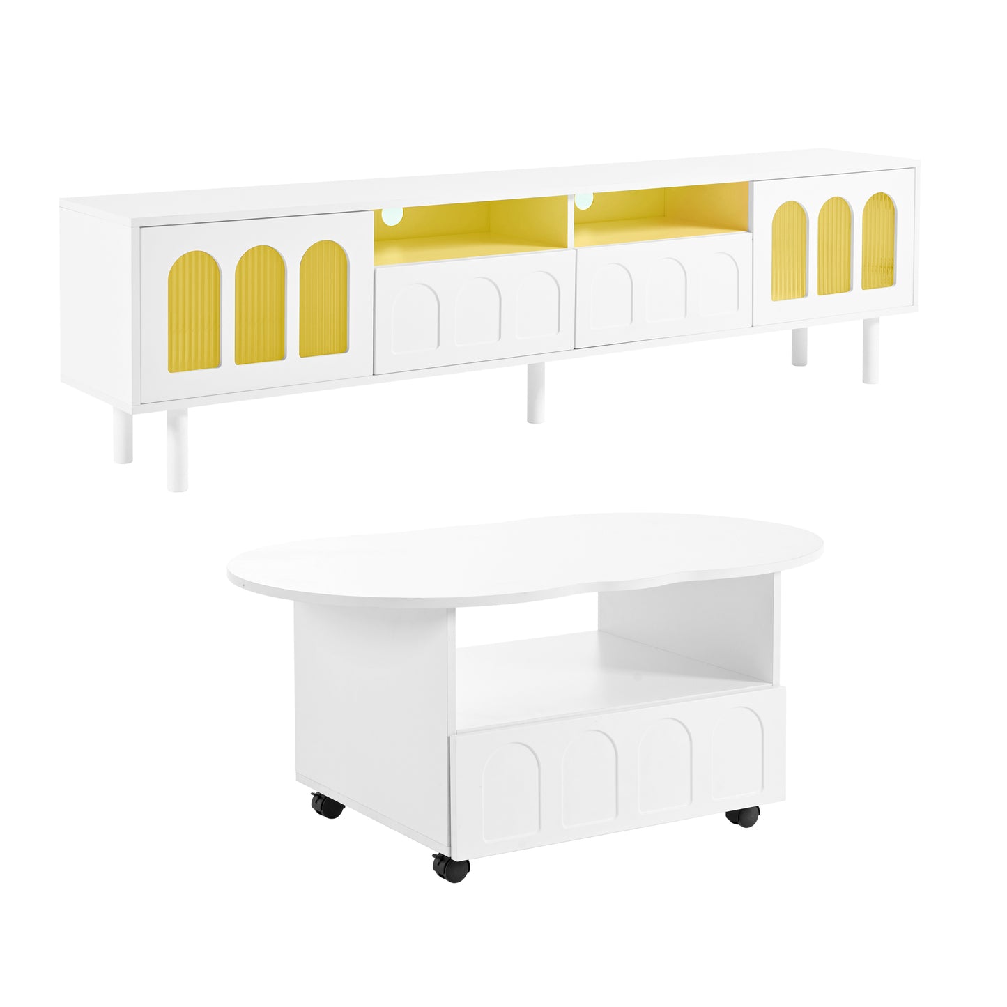 Silverleaf Contemporary ON-TREND LED TV Stand