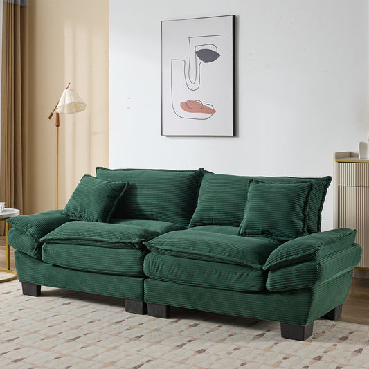 Emery Contemporary Corduroy Sleeper Sofa