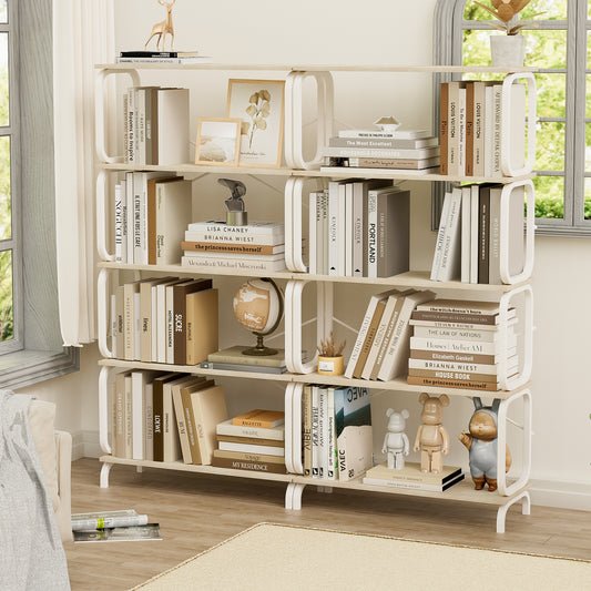 Marites Industrial Open Bookshelf Metal Frame