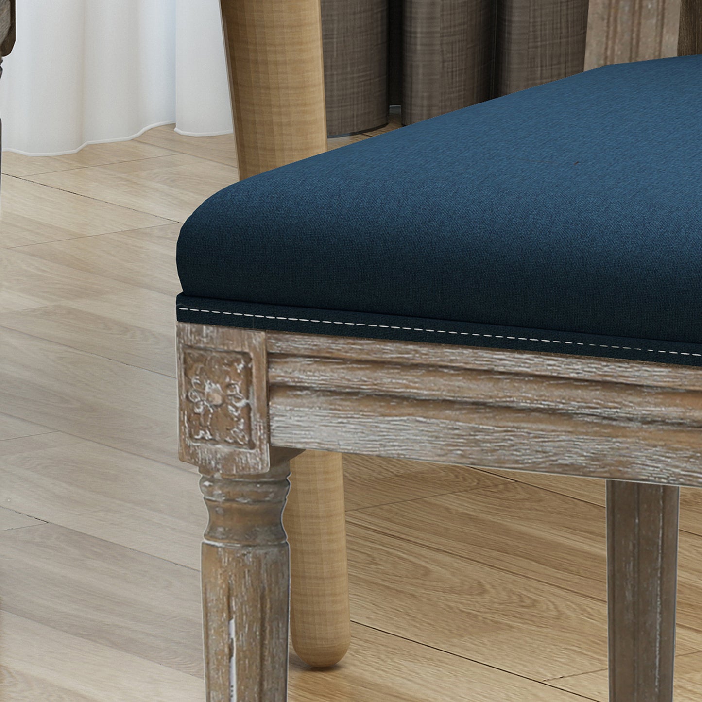 Lazzareschi Traditional High Fabric Dining Chair