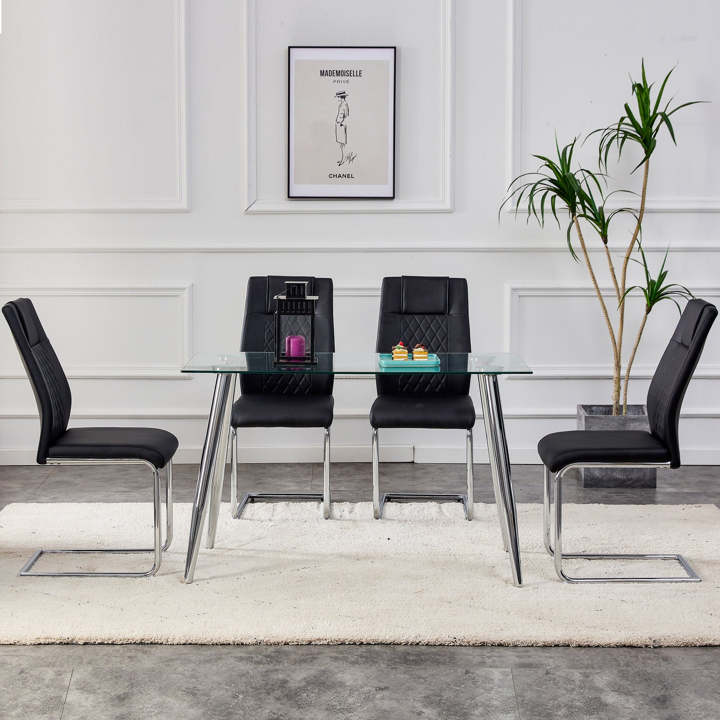 Eda Modern Faux Leather Chairs