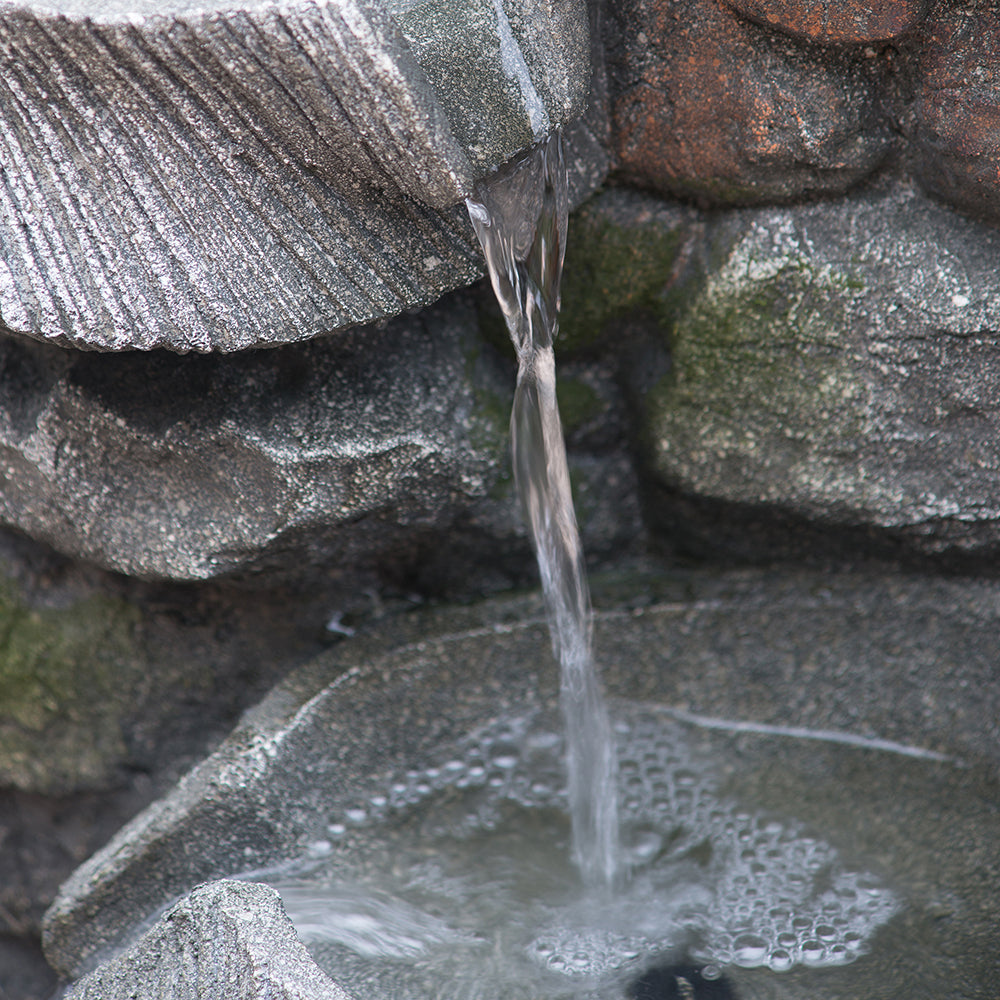 Fremont Contemporary Cascading Stone Fountain