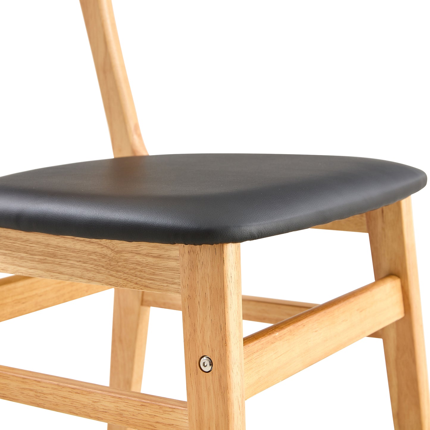 Eda Mid-Century Solid Wood Dining Chair
