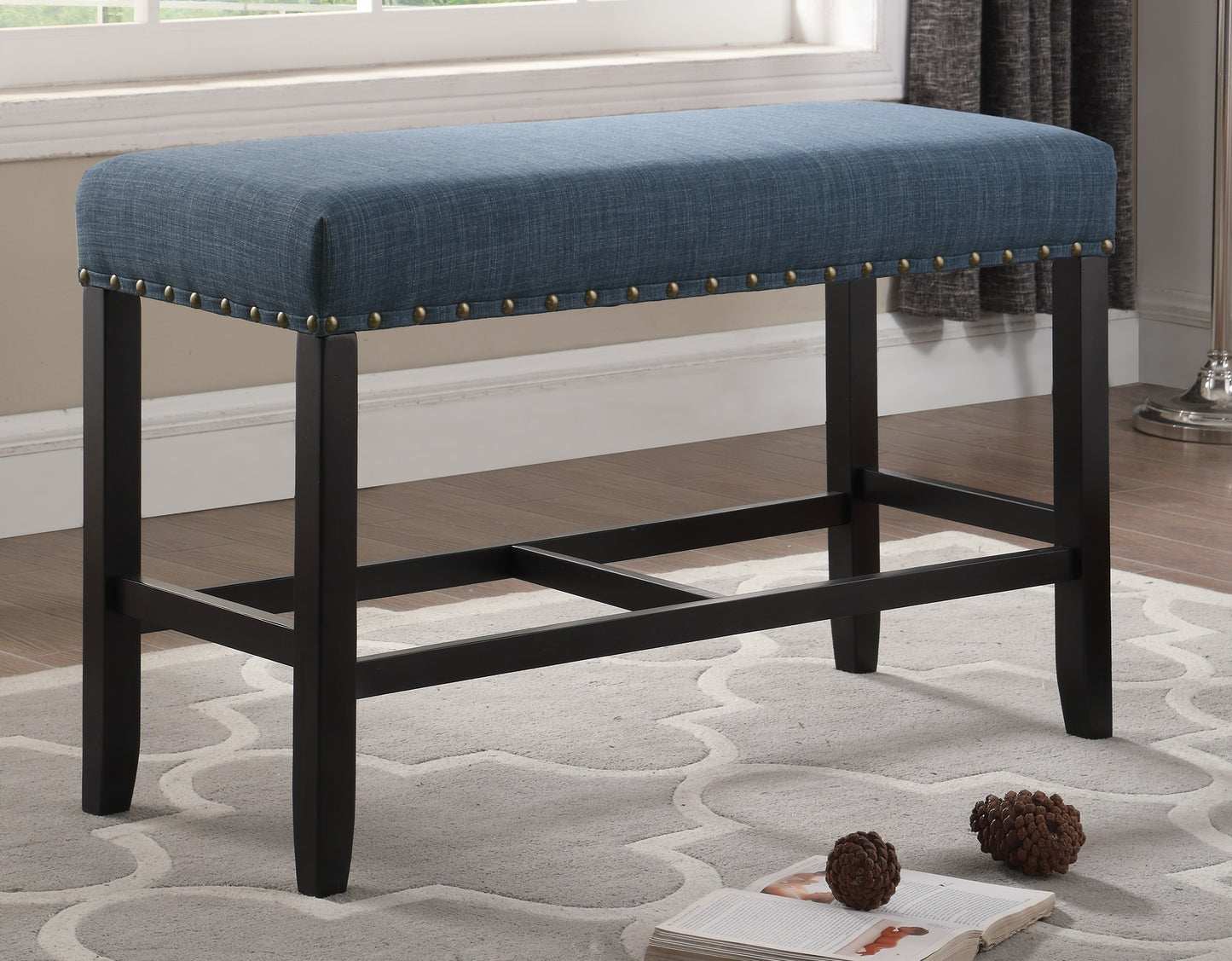 Mission Traditional Velvet Dining Bench
