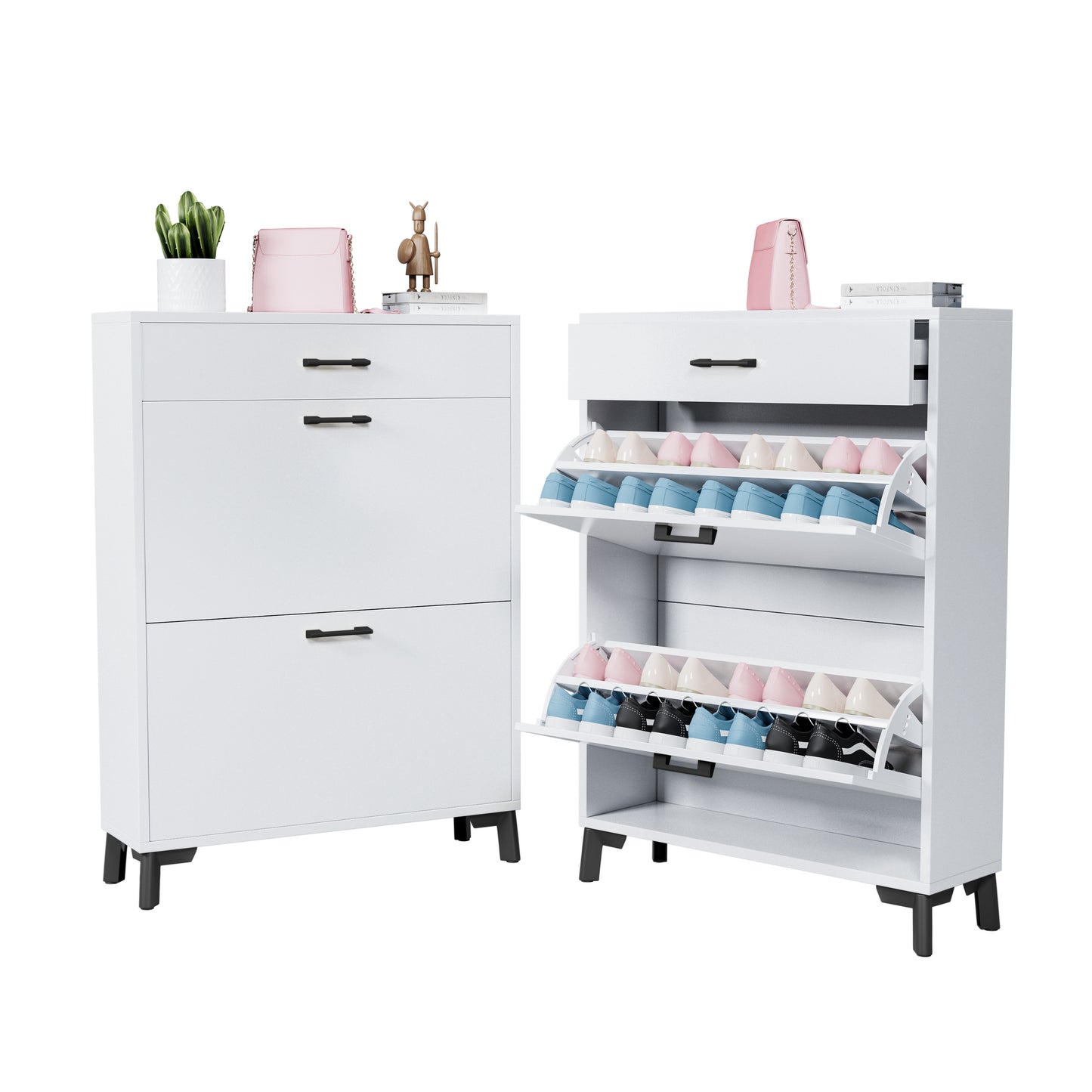 Somerset Modern Hidden Shoe Cabinet