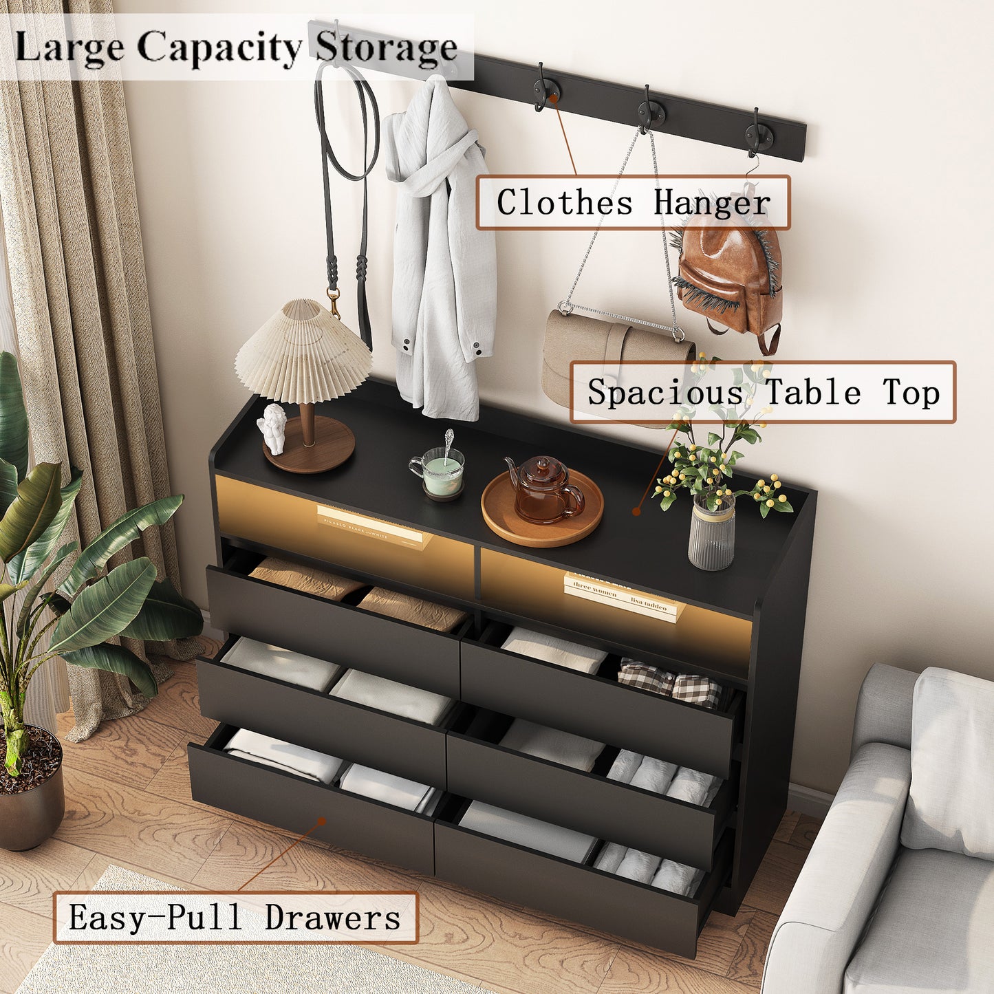 Healdsburg Modern Living Room Storage Cabinet