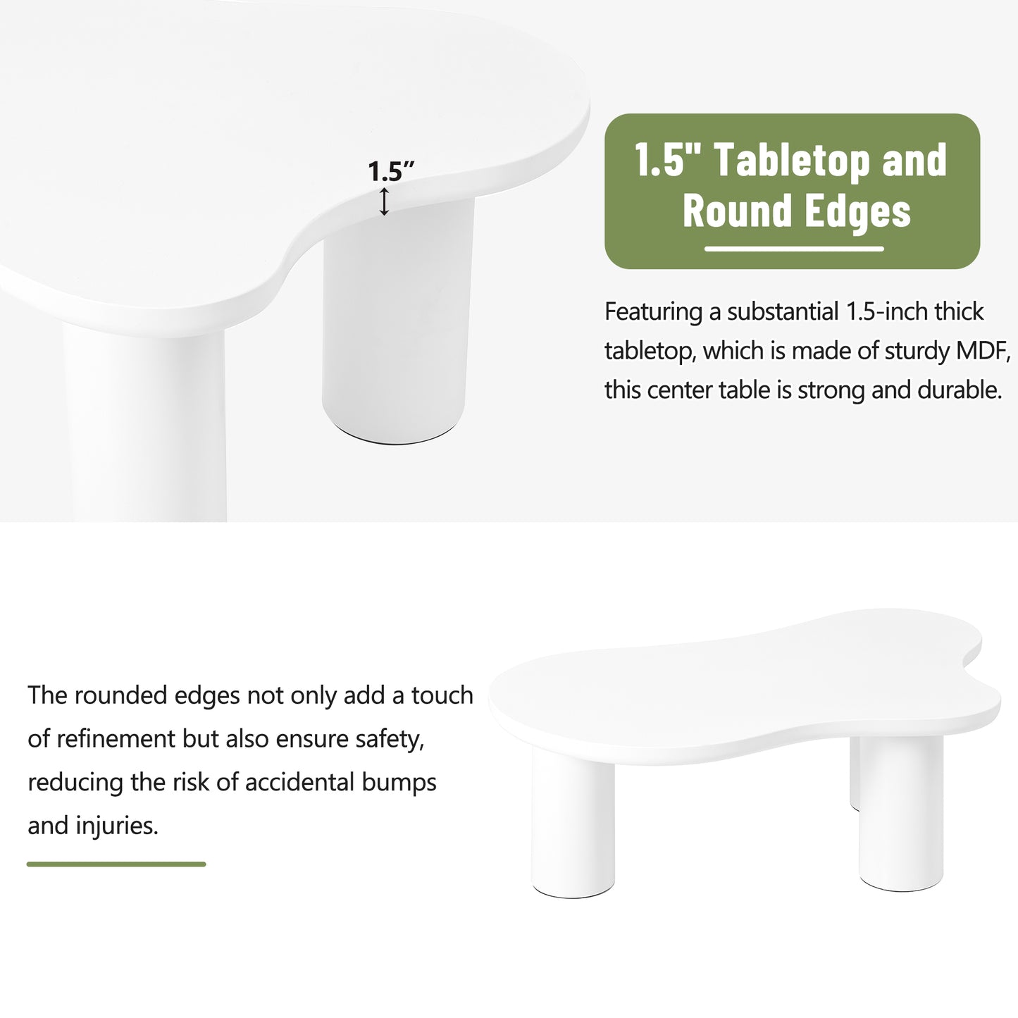 Ghivi Contemporary Cloud Coffee Table