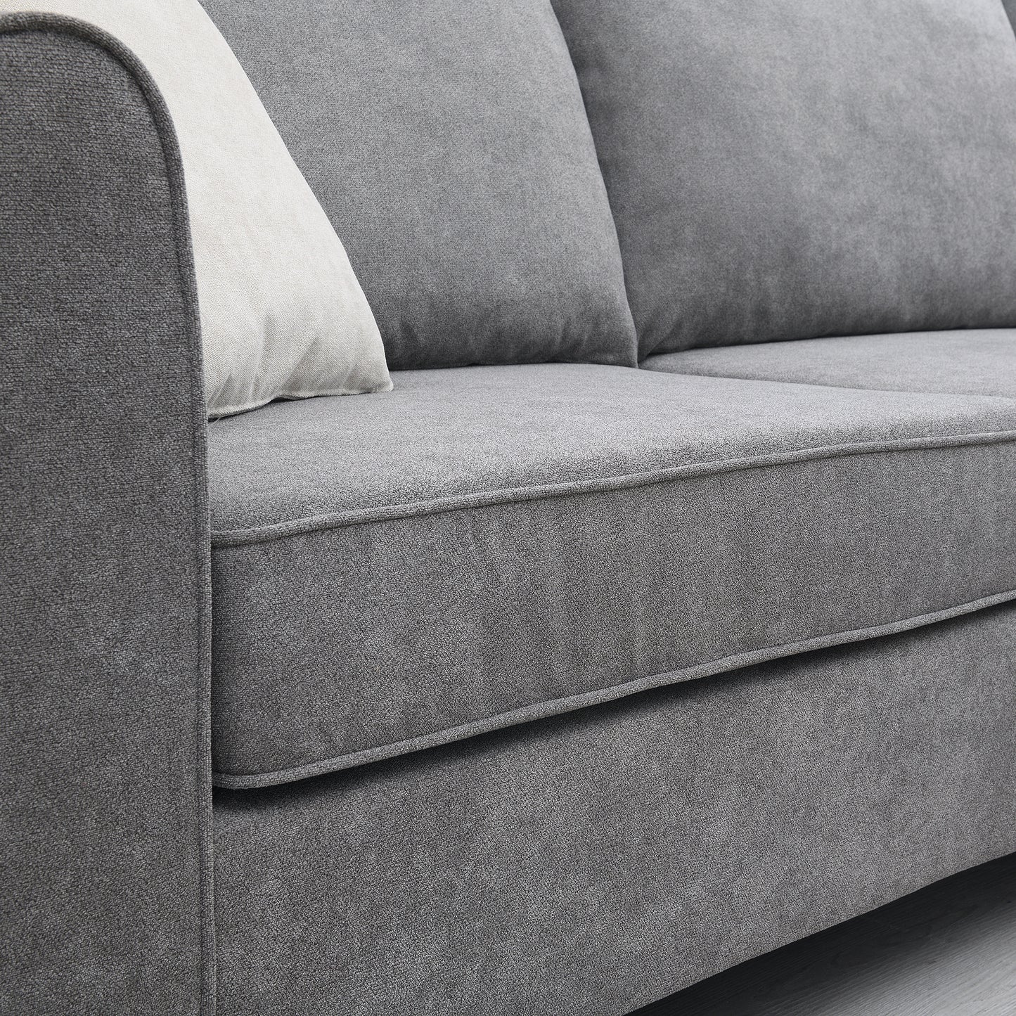 Elmcrest Modern Upholstered L-Shape Sofa