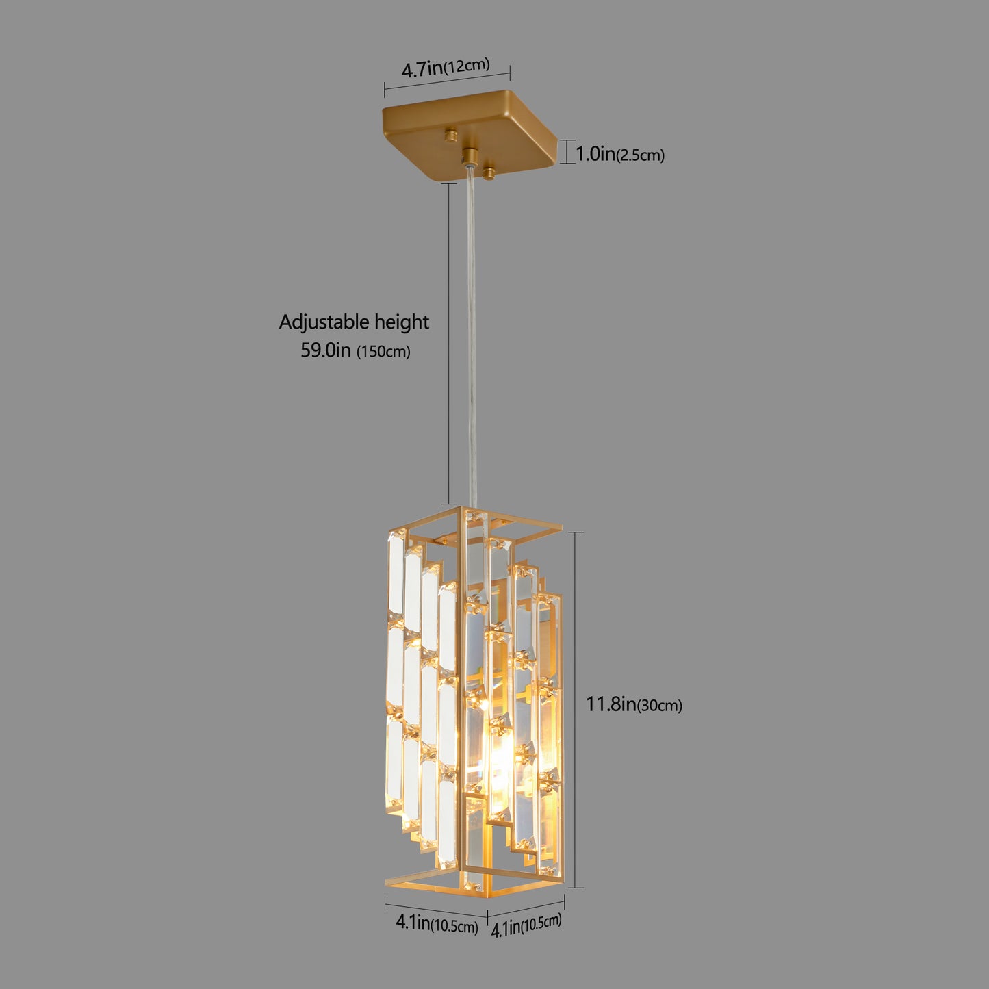 Sonoma Modern Crystal Pendant Ceiling Lamp