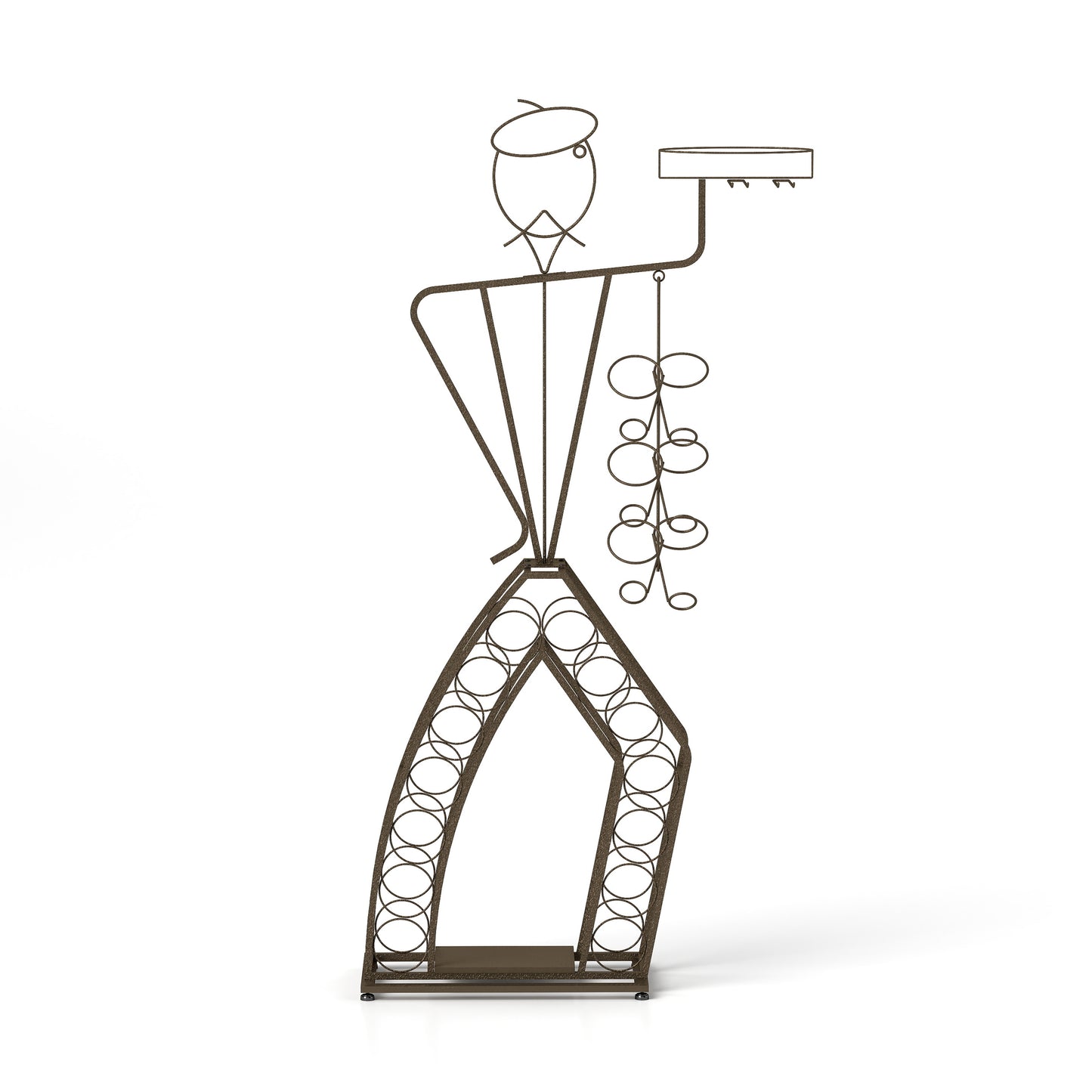 Healdsburg Industrial Freestanding Wine Rack Storage