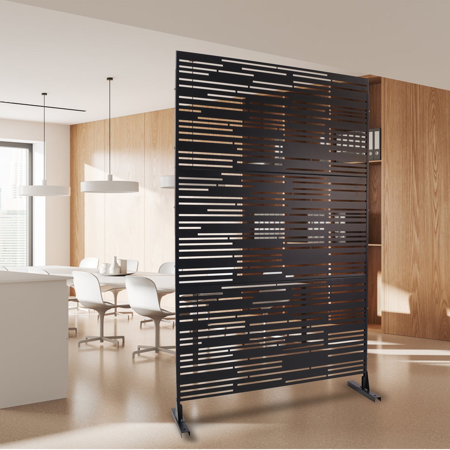Calista Industrial Metal Privacy Screen