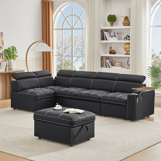 Niles Contemporary Velvet Storage Sofa